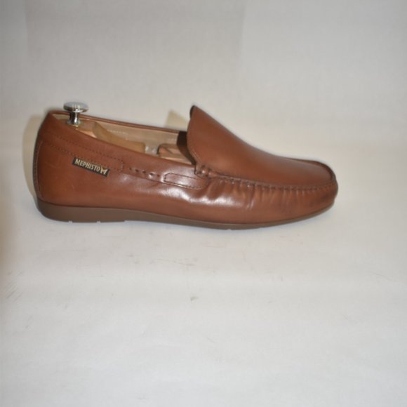 Men\'s MEPHISTO \'Algoras\' Slip-On Leather Moc Toe Brown Loafers Size 10 main image 9